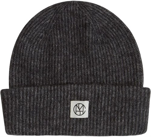 MSCH Hope Icon Beanie Strikhue, One size, Mørkegrå Melange
